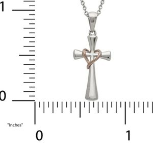 Stainless steel cross pendant
